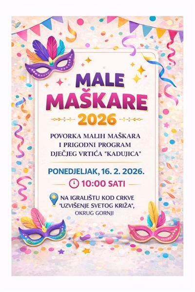 POZIV ZA PROSLAVU MALIH MAŠKARA