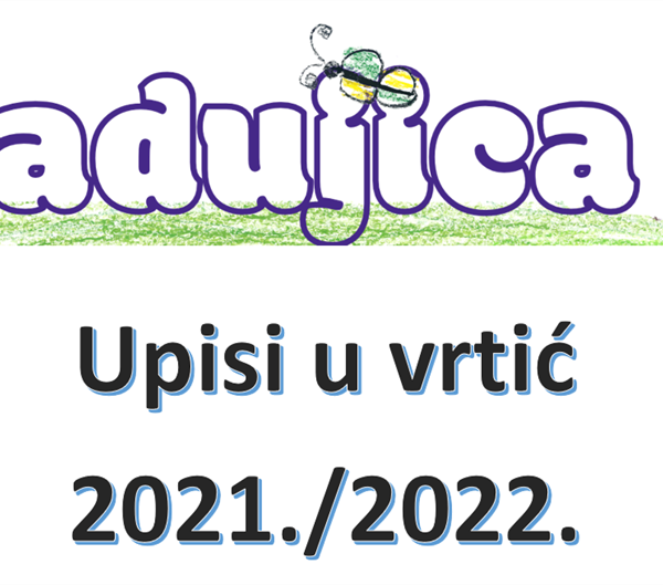 Rješenje o konačnim rezultatima upisa djece u DV "Kadujica" za 2021 - 2022 godinu